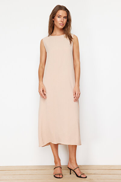 Trendyol Modest Πέτρινο-καφέ εσώρουχα 2 συσκευασιών Φόρεμα Aerobin με επένδυση TCTSS23EB00146