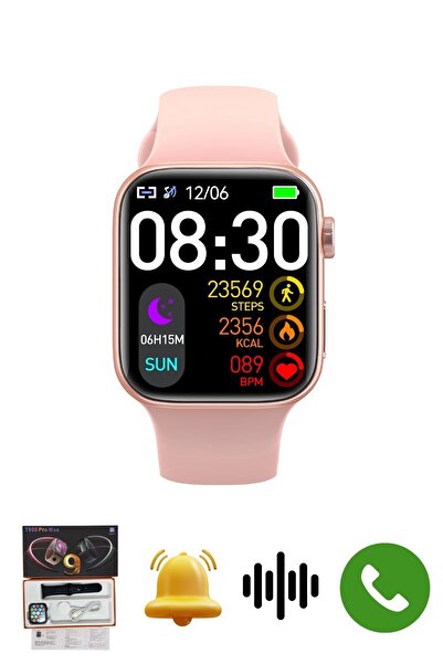 GoMarkt iPhone 13 Uyumlu Smart Watch 9 Tasarımlı Dinamik Ekranlı T900 ProMax ...