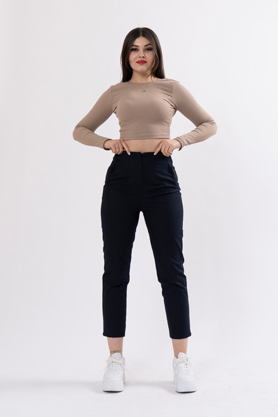 MissVina Pantaloni de damă Laci Trend Model Pens, din material textil, cu tal...