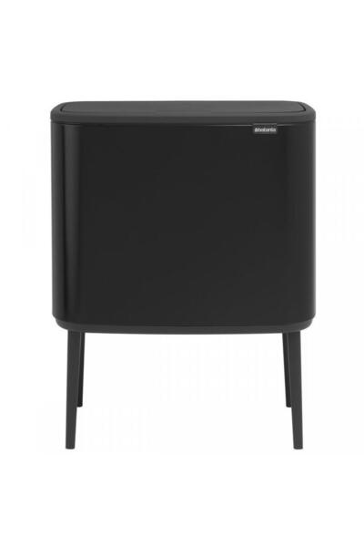 Brabantia Brabantia Çöp Kutusu İki Bölmeli 11+23 litre Bo Touch Bin Mat Siyah...