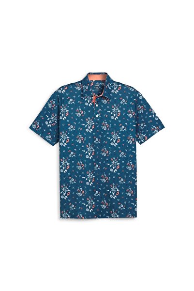 Puma Heirloom Pique Polo Tshirt / Erkek Çiçek Baskılı Golf Tshirt