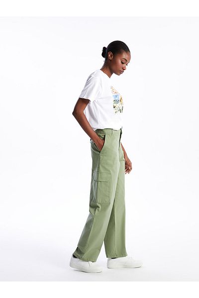LC Waikiki Standard Fit Gabardine Damen-Cargohose