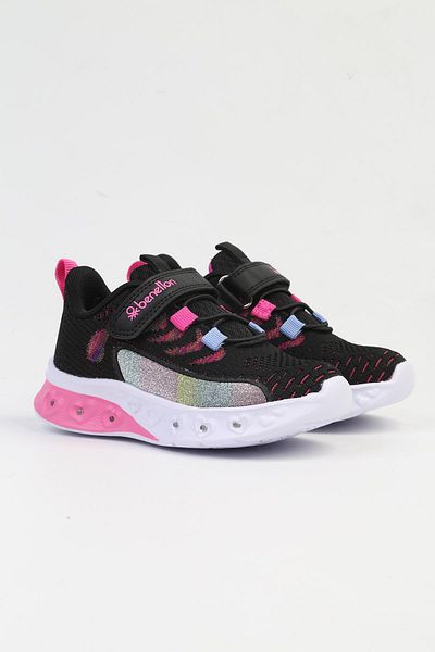 Benetton Lighted Black and White Children's Sneakers - BNI-10124