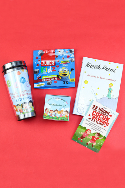 Trendmiya 23 Nisan Tasarımlı Çelik Termos & Çocuk Dikim Kiti & Küçük Prens Ki...