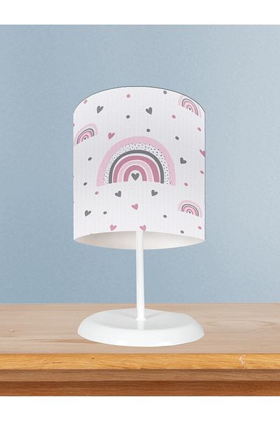 MEKTA HOME Baby and Children's Room Rainbow and Hopscotch Patterned Lampshade
