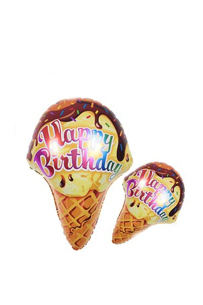 Candy Foil Balloon 38" Happy Birthday Ice Cream