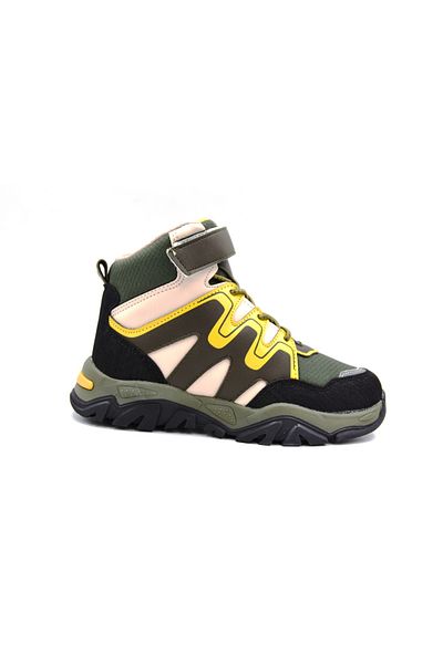 Pinokyo Everest Thermo Αντιολισθητική Βάση Velcro Αδιάβροχη Παιδική Μπότα Χακί