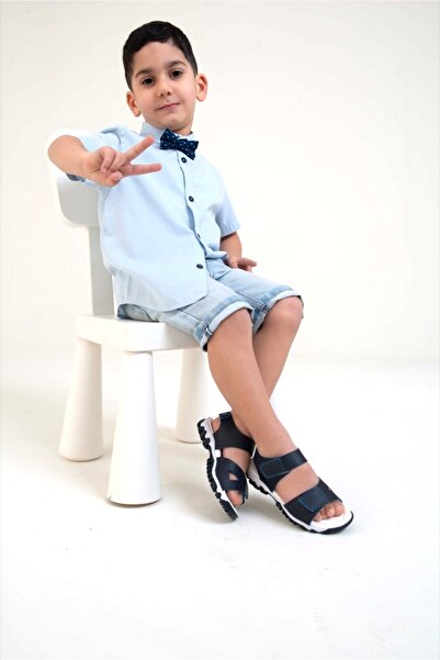 Prego (arzen) Ortapedi Termo Kaymaz Taban Cırtlı Erkek Çocuk Sandalet Laci