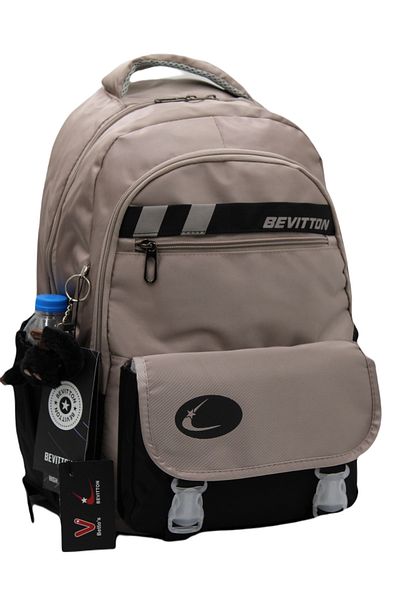 Bevitton Water Repellent Special Fabric Mink-Black School Backpack 34300