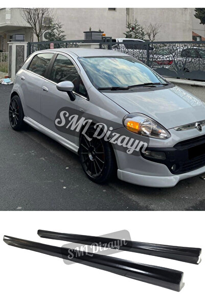 SML Dizayn Fiat Punto 2005-2018 Yan Ek Plastik Boyasız Punto Yan-bodykit-etek-ek