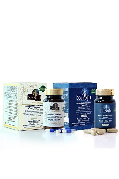 Zerofit Sandaloz Ekstrat Form Kapsül 30 Adet Detoks & Kayısı Ekstratlı Form Kapsül 30 Adet