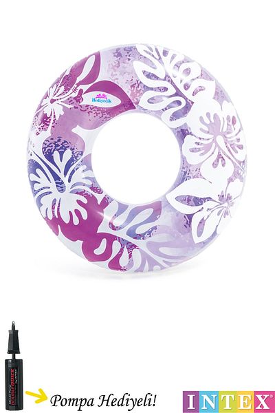hediyecik Intex Tropical Patterned Adult Pool and Sea Ring 91 cm