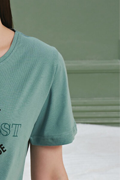 BSM Υψηλής ποιότητας βαμβακερό καρό γυναικείο σετ πιτζάμες - λαιμόκοψη, κοντό μανίκι