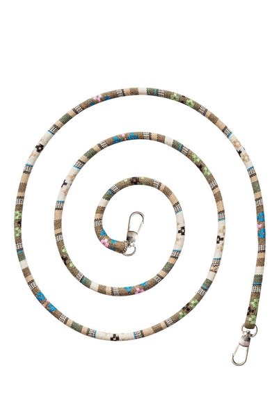 Hippi Birch Colored 110 cm Drawstring Fabric Phone Strap with Neck Strap Compatible with All Phones