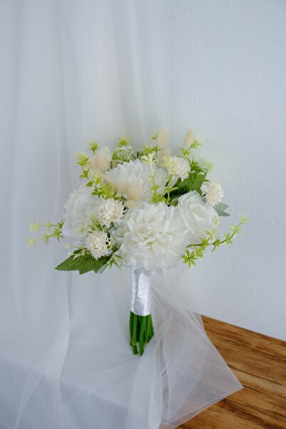 Uğur Gelin Buketi Beyaz Vuslat Fırsat Gelin Buketi