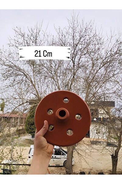 Metler Sırlı Toprak Kiremit Dolma Sarma Taşı Kapağı 21 Cm Kiremit Dolma Taşı ...