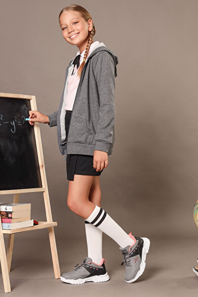 Jump 27780 Gri - Siyah Üniseks Çocuk Sneaker Günlük Spor Ayakkabı
