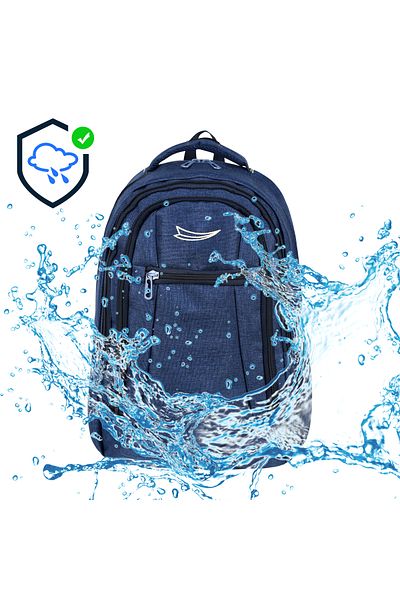 barberri Ορθοπεδικό Laptop Casual και Σχολικό Σακίδιο Πλάτης - Αδιάβροχο, Πλήρης Φόδρα και Διαμερίσματα Καμβάς