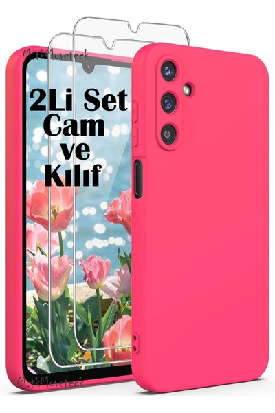 m.tk moveteck Samsung Galaxy A55 Kılıf Kamera Korumalı Yumuşak Renkli Silikon...