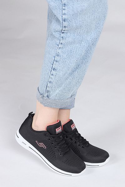 Jump 24937 Black - Salmon Pink Women's Walking Running Sports Shoes