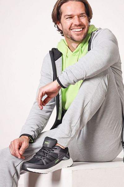 Jump 24865 Negru - Verde Neon Pantofi pentru bărbați Pantofi sport casual