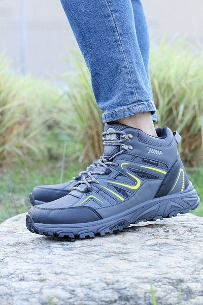 Jump 28682 Negru - Verde Cizme de exterior impermeabile pentru bărbați Pantofi sport