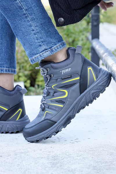 Jump 28682 Negru - Verde Cizme de exterior impermeabile pentru bărbați Pantofi sport