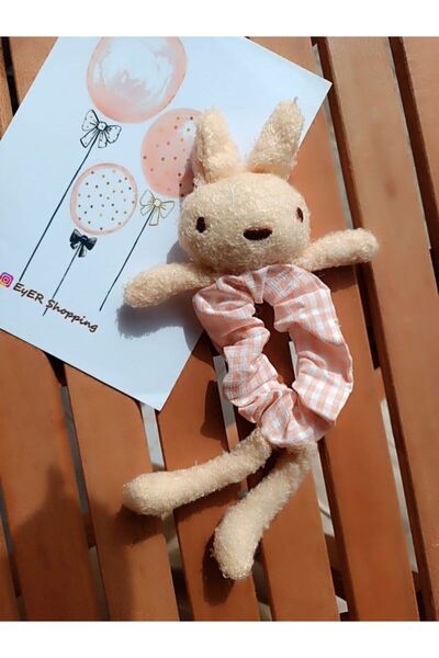 EyER Shoping Cataramă de legare din pluș tip iepure Gingham