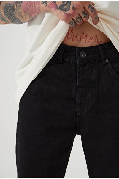 çerme Men's Relaxed Baggy Black Jean Pants