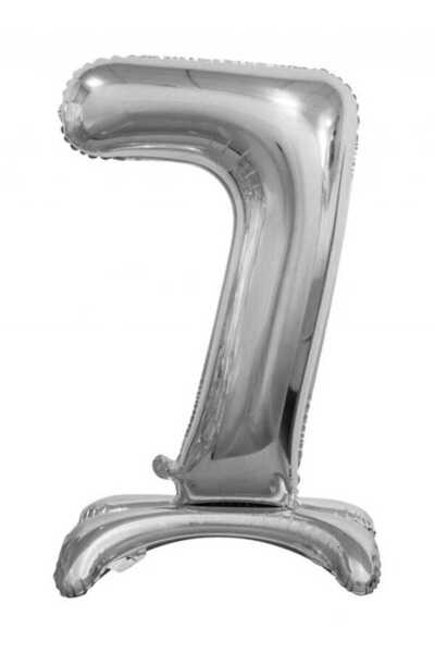 BEST PARTİ DOĞUM GÜNÜ PARTİ SÜSLERİ 76 cm Silver Colored Foil Balloon with Nu...