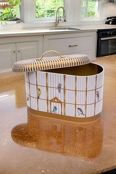 EVLE Er002-t7 Bird Cage Patterned Bread Dish 10.4 Lt