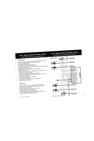 iq elektronik Stm  4 çıkış Vag Led Sinyal Tersleyici Modül Sinyal ve Parkların Ters Cakışması