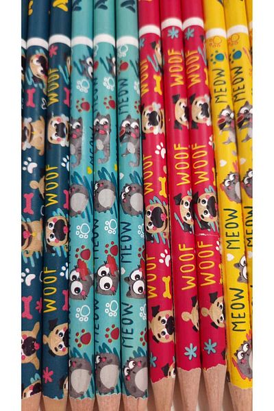 Adel Cats And Dogs Pencil 12 Pieces 2b