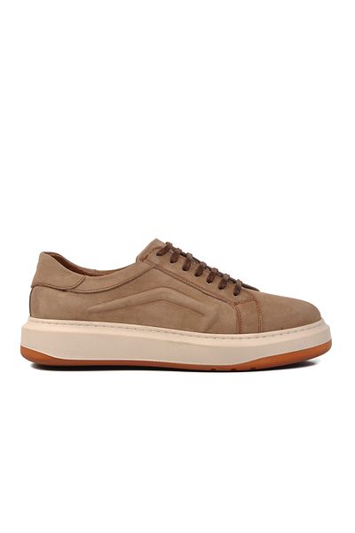 AYAKMOD D39207 Ανδρικά παπούτσια casual από γνήσιο δέρμα Sand Nubuck