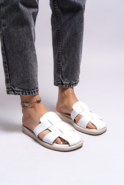 Riccon Papuci Tegnerth pentru femei 0012519 alb