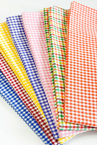 Çekmece Klasik Kareli Dokuma Sofra Bezi - Piknik Örtüsü 170*170