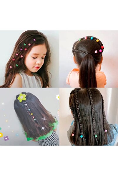 NİLZ Colorful Hair Beads 20-Piece Hair Ornament