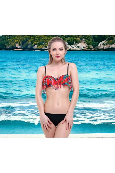 Shopiolog Στράπλες μπικίνι με φούντες