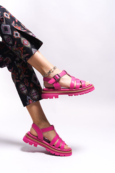 Riccon Ishvelian Women's Sandals0012750 Fuchsia