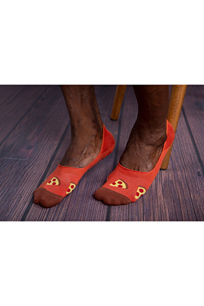 MRHERO Multicolored Unisex Single Pack PIZZA Themed Ballerina Colorful Socks Mh-1033