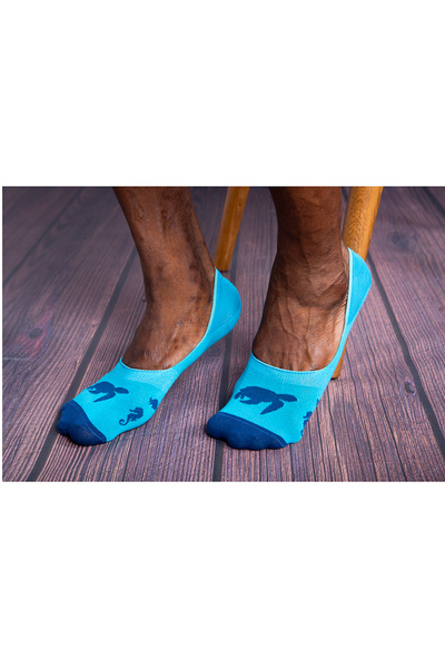 MRHERO Multicolored Unisex Single Pack Sea Themed Ballerina Colorful Socks Mh-1031