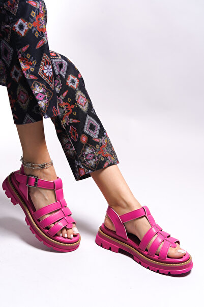 Riccon Ishvelian Women's Sandals0012750 Fuchsia