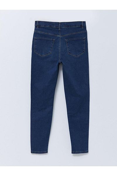 LC Waikiki Basic Skinny Fit Women's Rodeo Jean Trousers with Pocket Detail