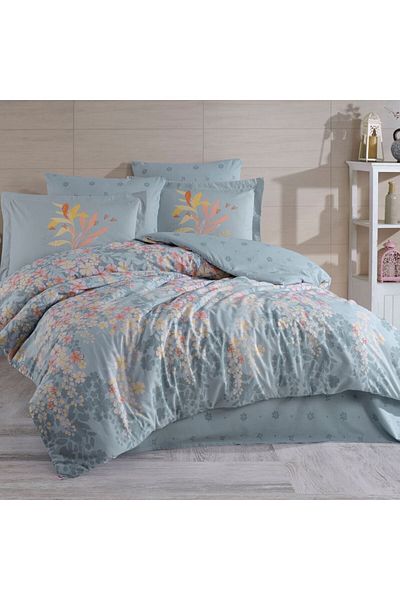 Hobby Serena Blue - Ranforce Double Duvet Cover Set