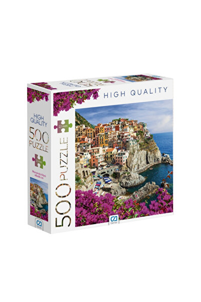 CA Games قرية مانارولا 500 قطعة بسمك 2.2 مم 33 × 48 سم سلسلة ألغاز هواية احتر...