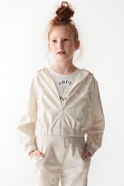 nk kids Girl's Shine Raincoat Ecru 36336