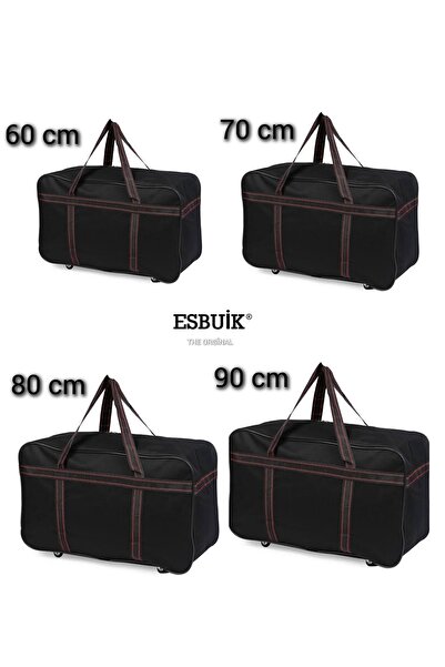 Esbuik Tekerlekli Katlanabilir Hurç Çanta 4 'lü Valiz & Bavul Seyahat,Taşınma Seti (60 cm,70 cm.80cm.90 cm)