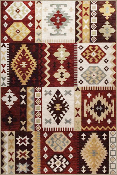 Rugs Modern Halı Geometric Decorative Carpet in Brown Tones 4264