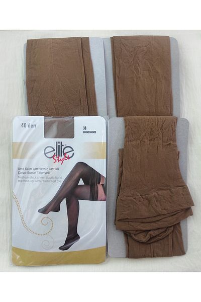 ELİTE STYLE Medium Thick Over-the-Knee 4-Piece Garter Stockings Set