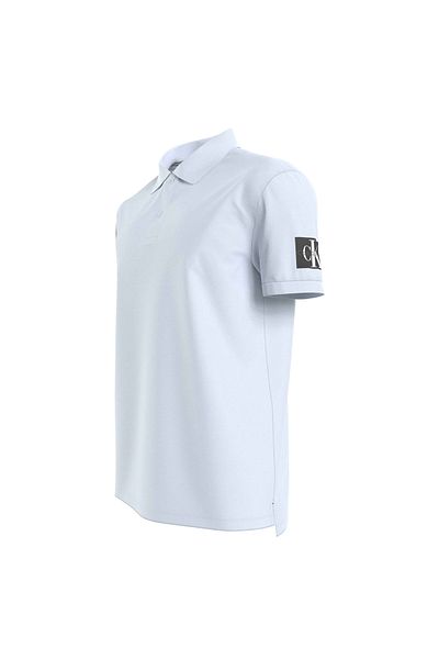 Calvin Klein Men's Polo T-Shirt - Plain Light Blue, Jeans Model J30J 323394 Cyr